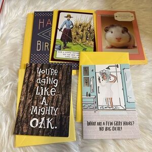 🧡10/$10 Yellow and Gray Greeting Card Set